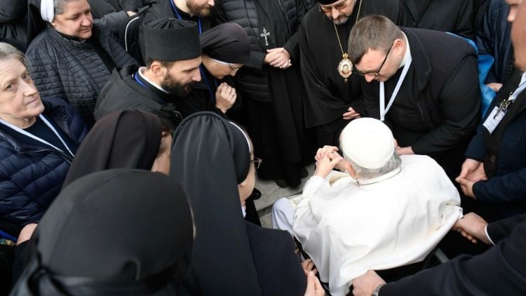 Греко-католические монахи и монахини из Украины поговорили с Папой