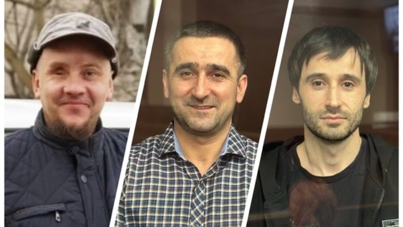 Российские власти хотят посадить на 14-18 лет трех крымских мусульман