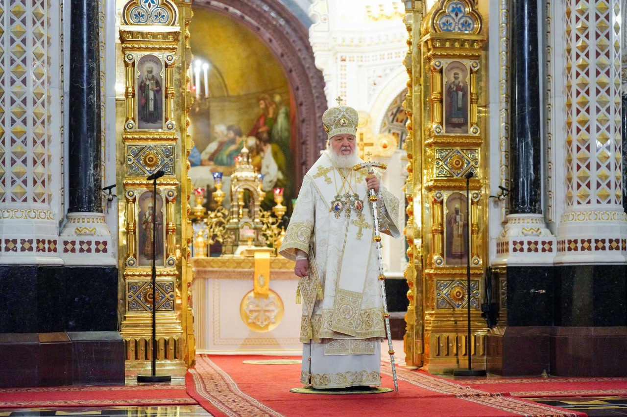 В канун Нового года патриарх Кирилл молился о мире и за «президента нашего Владимира Владимировича»