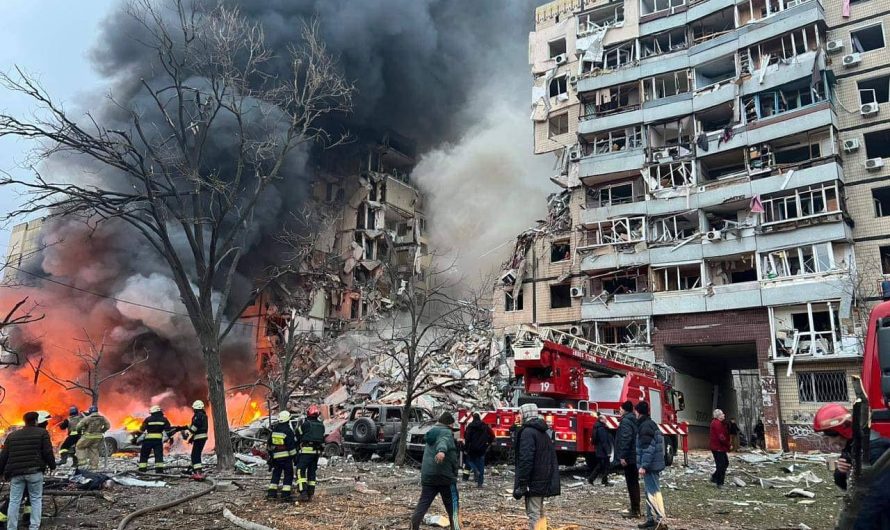 Детская молитва во время сегодняшней ракетной атаки в Днепре