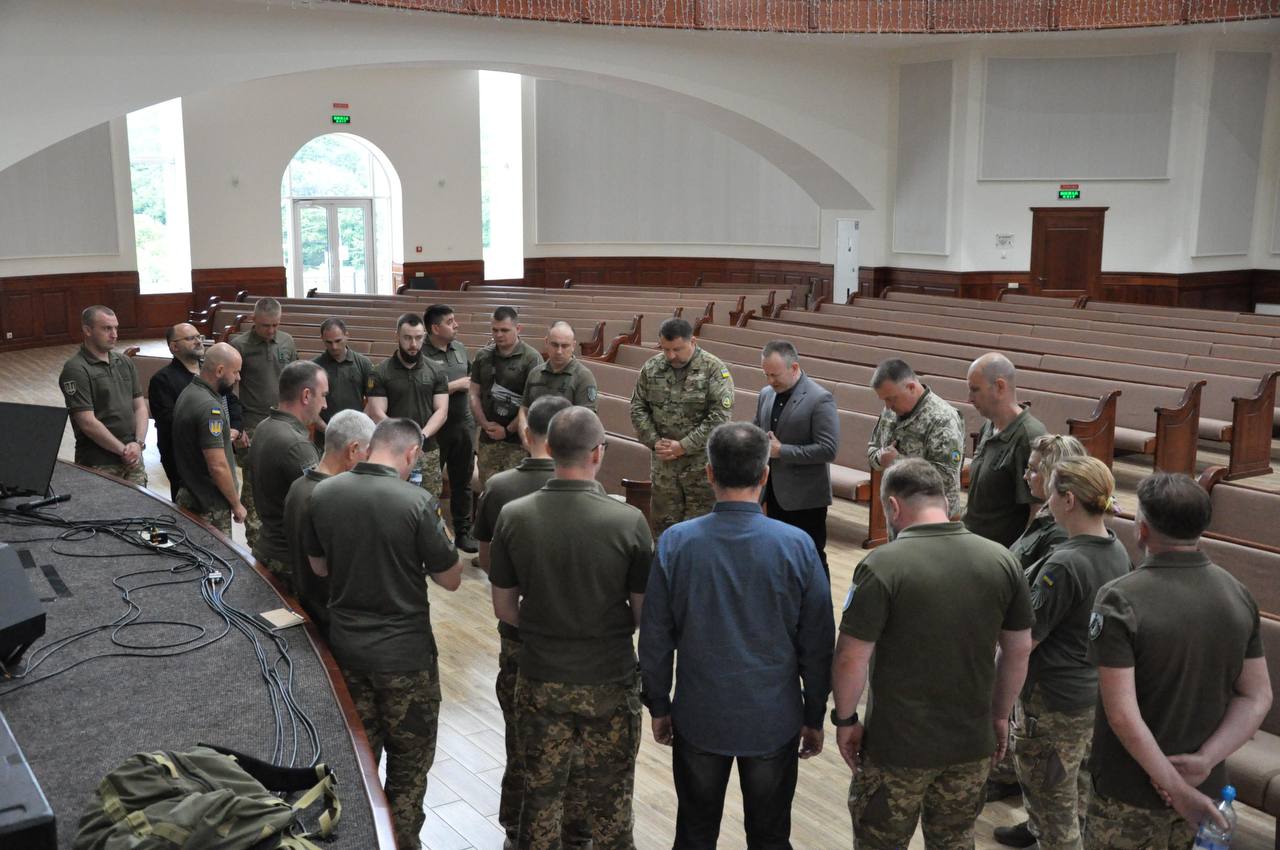 Руководство украинских баптистов встретилось с офицерами Службы капелланства ВСУ