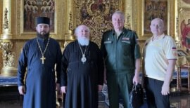 Военный митрополит РПЦ переговорил с главным политруком РФ по делам религий