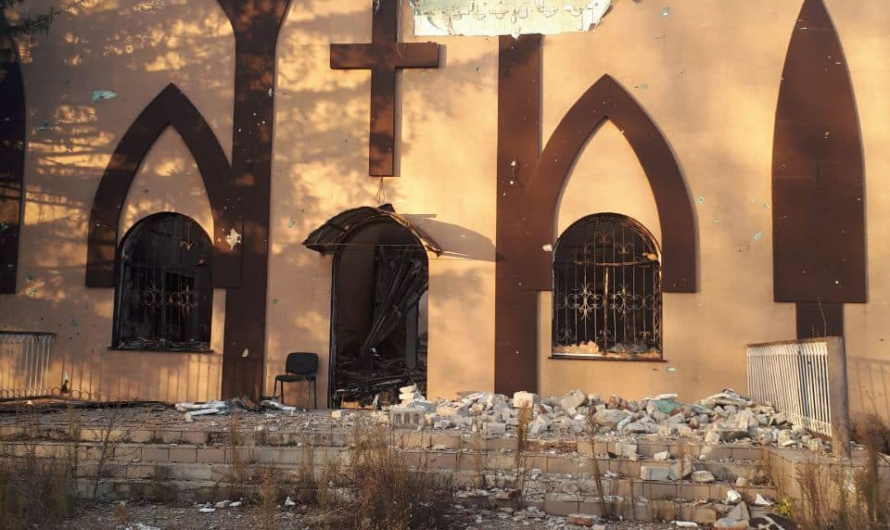 В Донецкой области уничтожена протестантская церковь