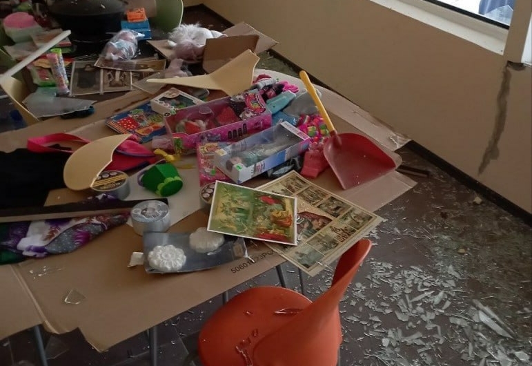 В результате обстрела Харькова повреждено здание воскресной школы УПЦ