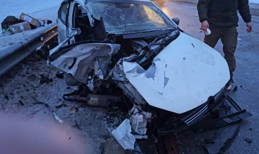 Автомобиль, везший гуманитарку из минского монастыря на оккупированные территории, попал в аварию