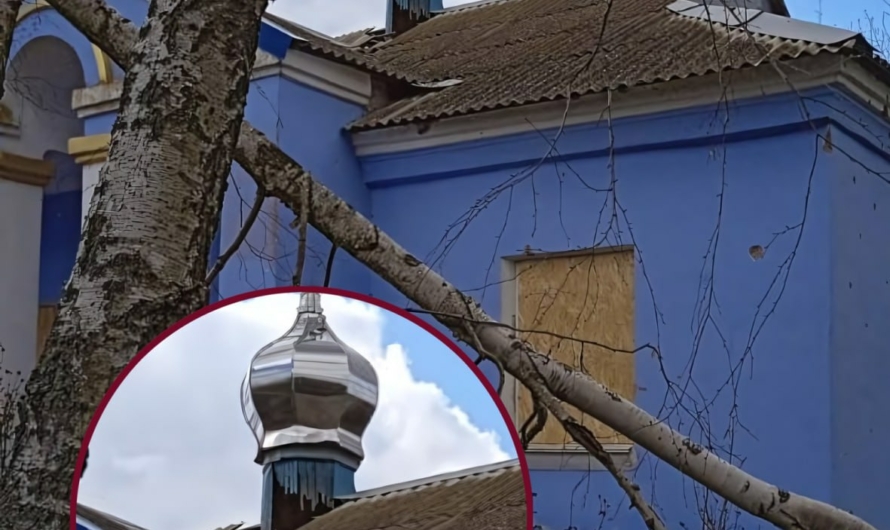 От обстрелов россиян пострадал храм ПЦУ в Херсонской области