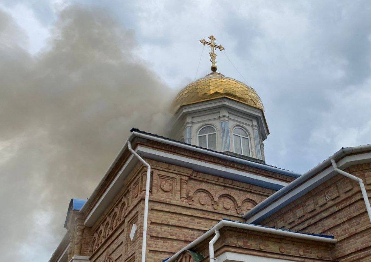 Удар пришелся во время исполнения Херувимской песни