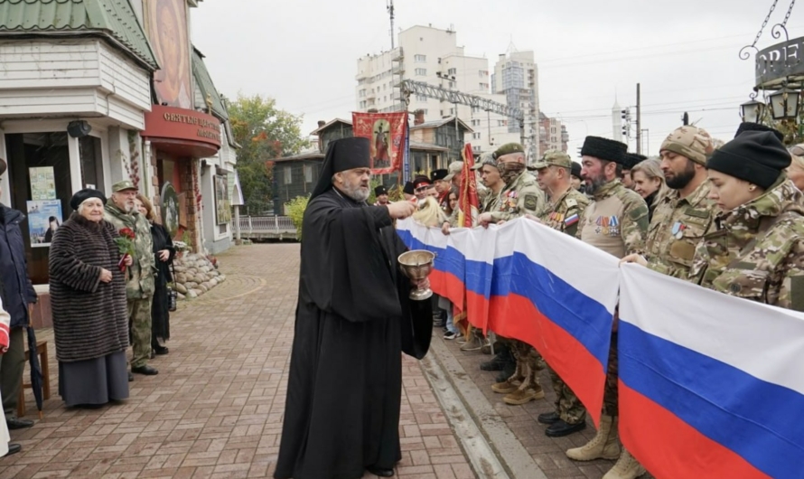 В Санкт-Петербургской митрополии благословили казачий батальон на «брань» в Украине