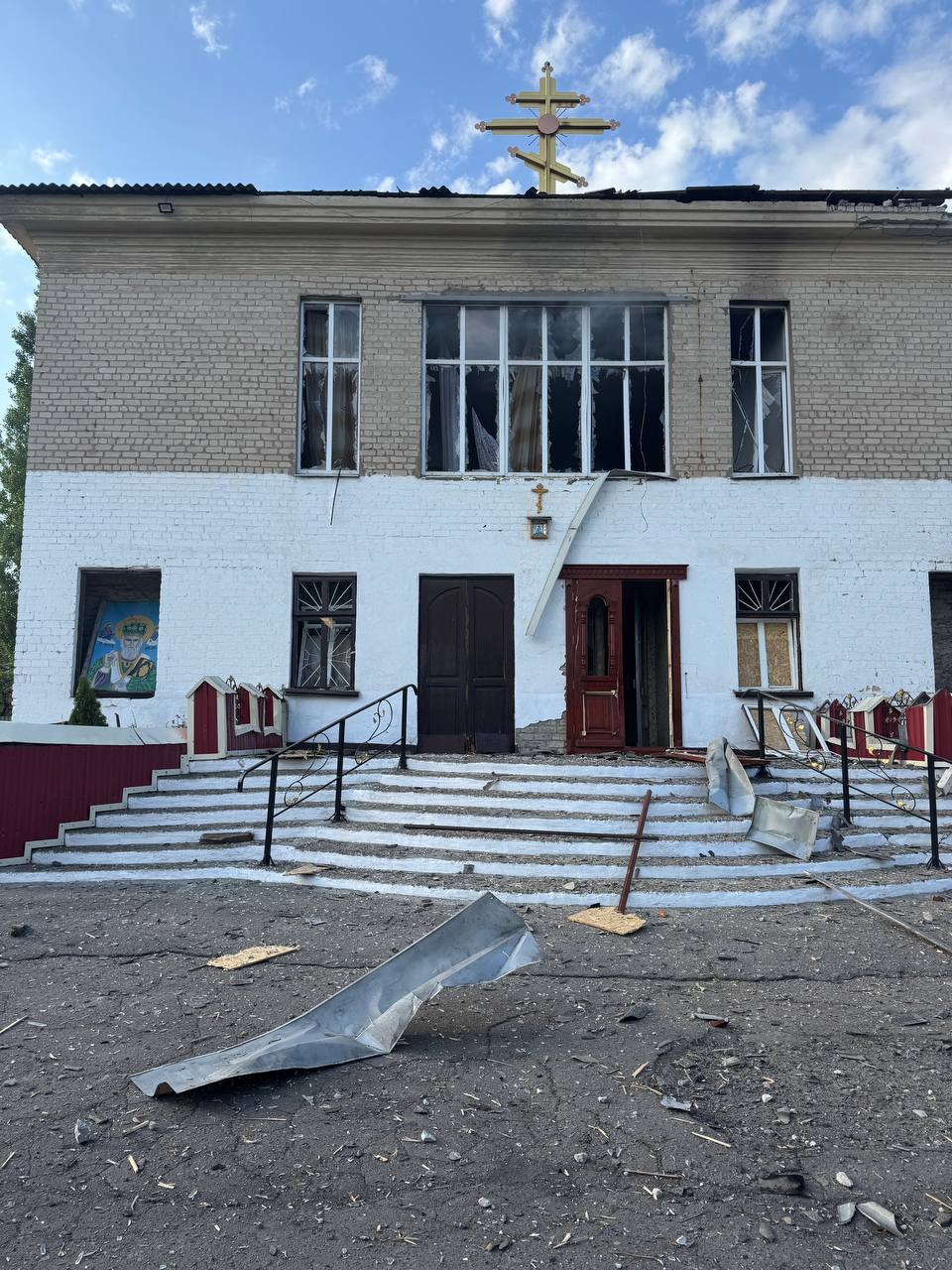 В Донецкой области пострадал еще один храм УПЦ от удара российских «Шахедов»