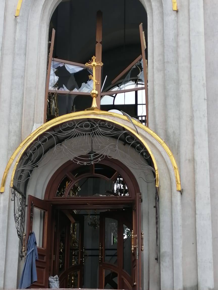 Снова подвергся российскому обстрелу храм УПЦ в Покровске