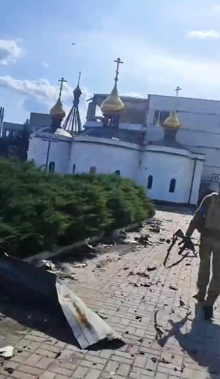 В Покровске почти полностью разрушен храм УПЦ