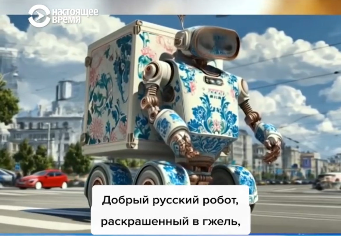 В России православный олигарх предложил заменить мигрантов роботами, разрисованными в гжель