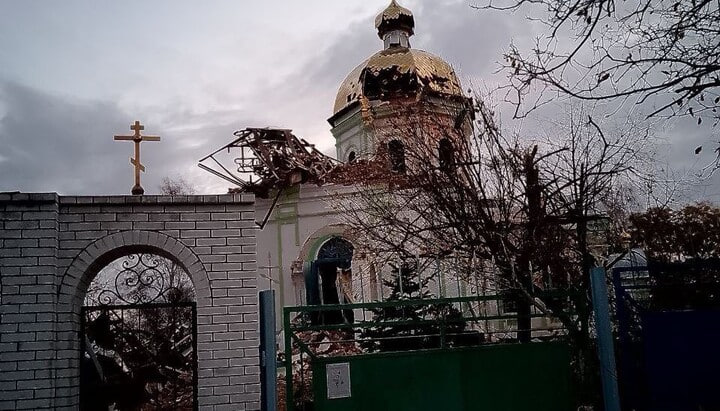 В Запорожской области российским обстрелом разрушен храм женского монастыря УПЦ