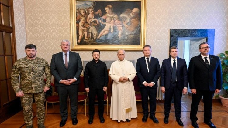 Папа Лев XIV сегодня, 9 декабря, встретился с Владимиром Зеленским в Кастель-Гандольфо