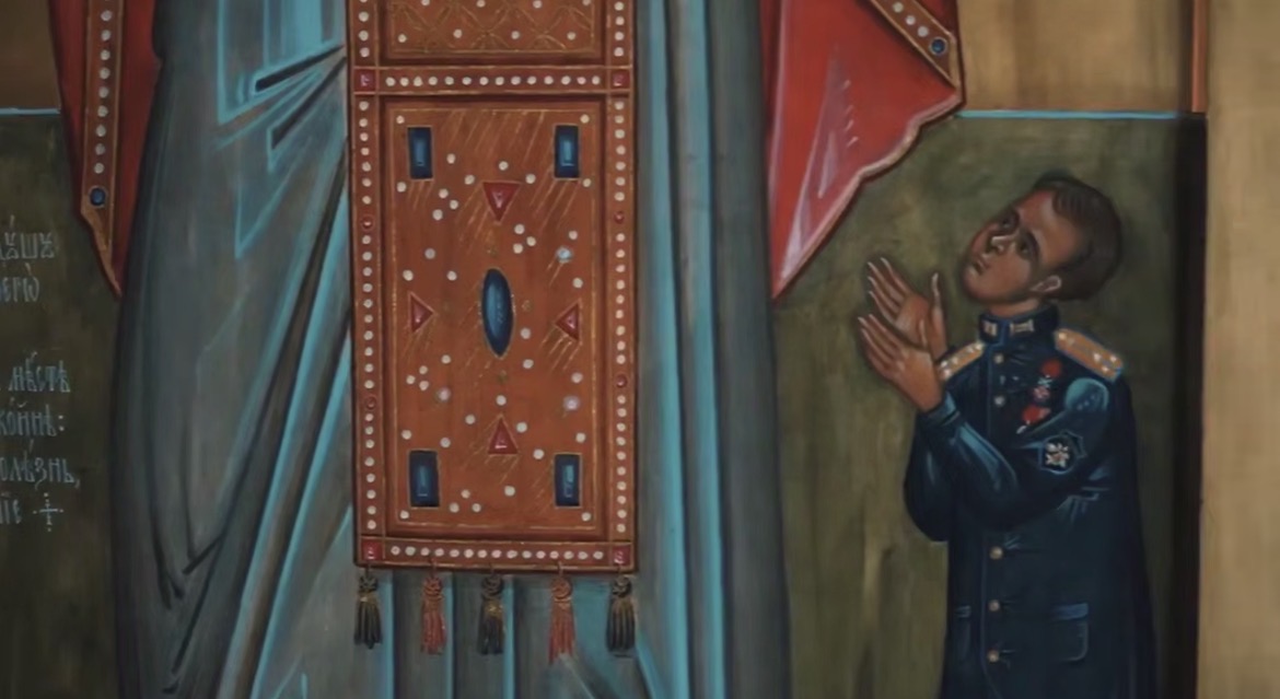 В псковской церкви разместили иконы с оккупантами