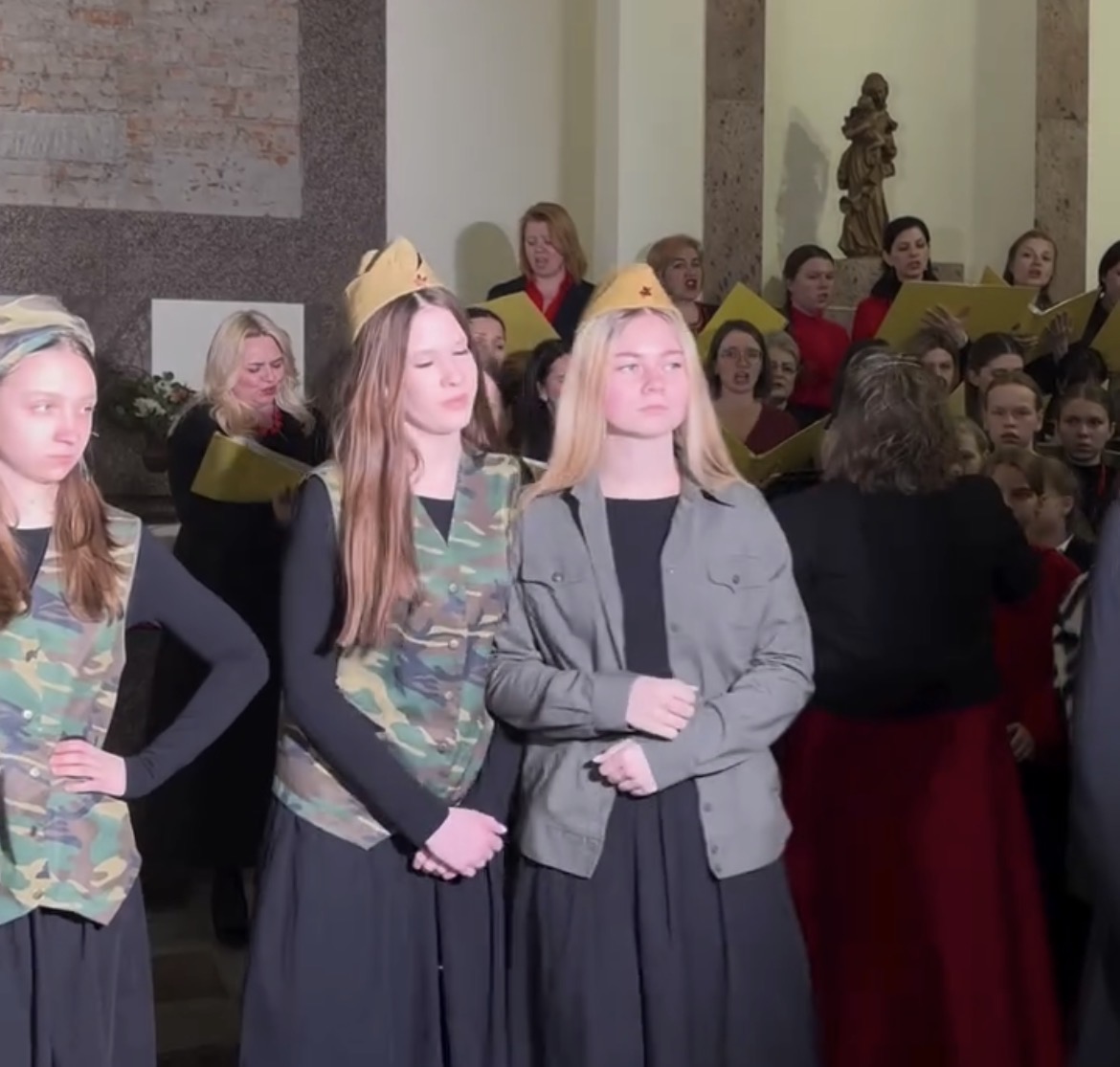 «Чтоб войной не шел брат на брата» — в Минске католики провели богослужение-перфоманс