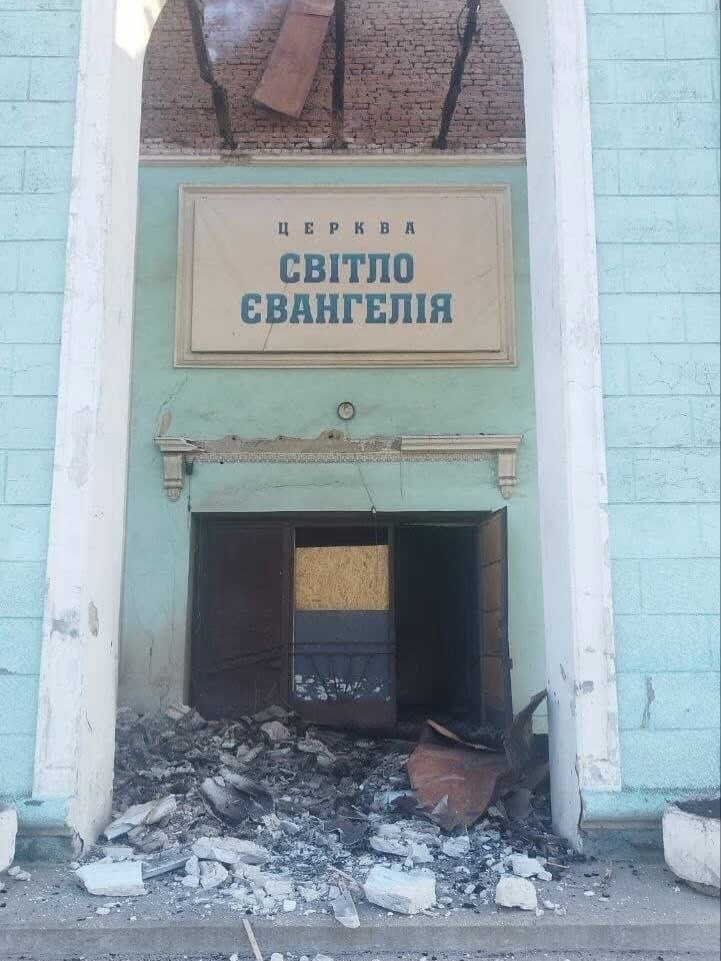 Пасхальный «подарок»: в Дружковке уничтожена церковь «Свет Евангелия»