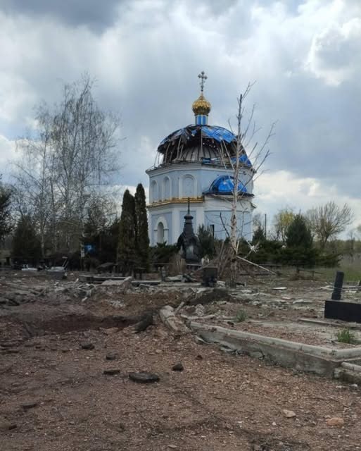 От российских обстрелов пострадала часовня УПЦ в Донецкой области