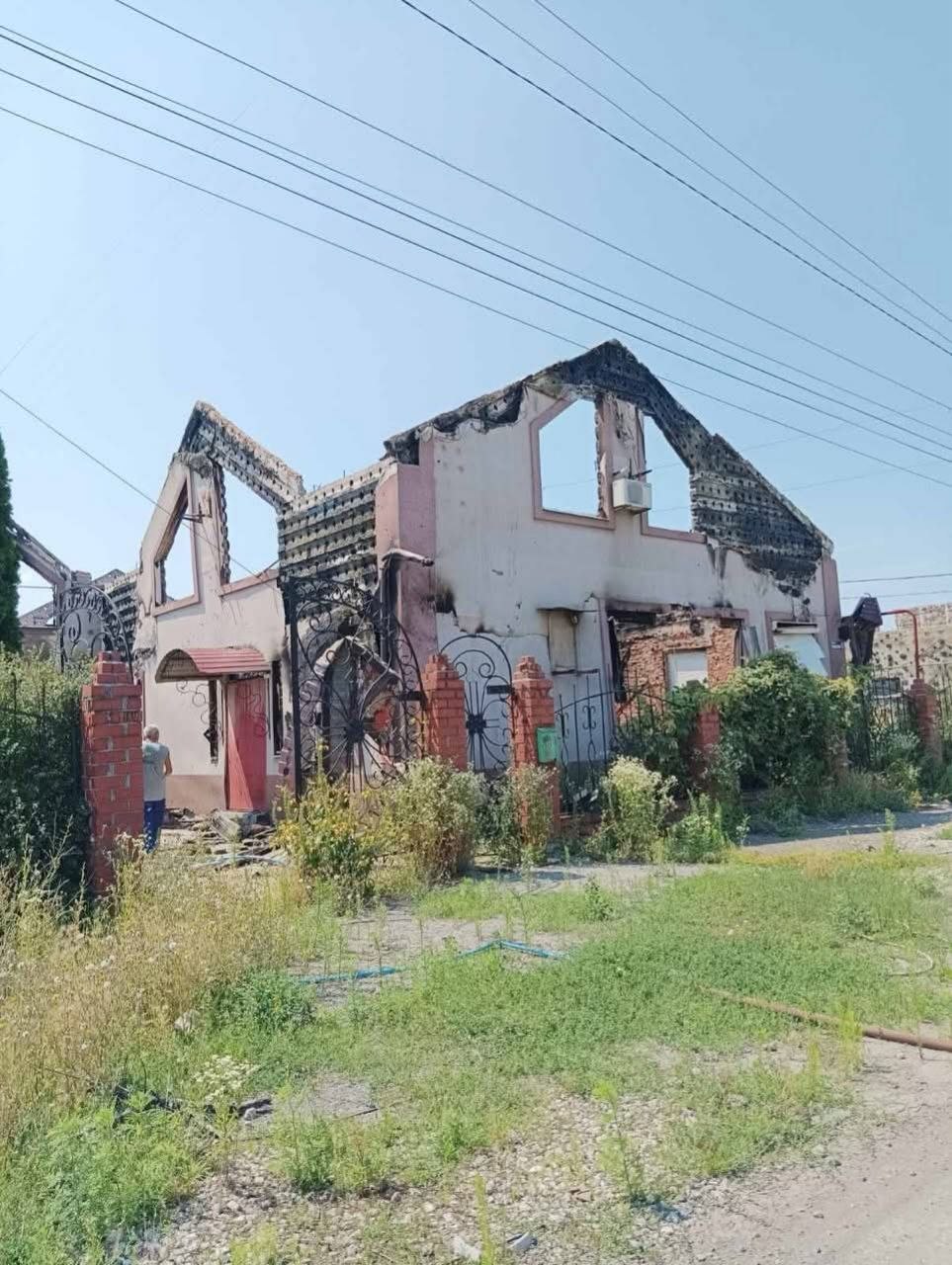 То, что осталось от Дома молитвы в Покровске