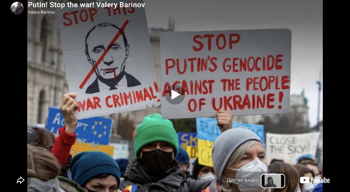 Преследовавшийся в СССР христианский рокер Валерий Баринов призвал Путина остановить войну