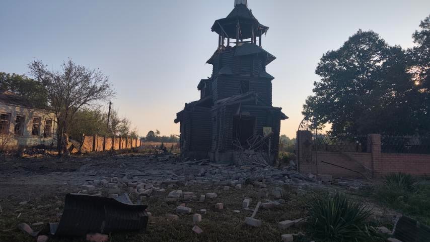 Российский авиаудар вновь повредил храм УПЦ в Днепропетровской области